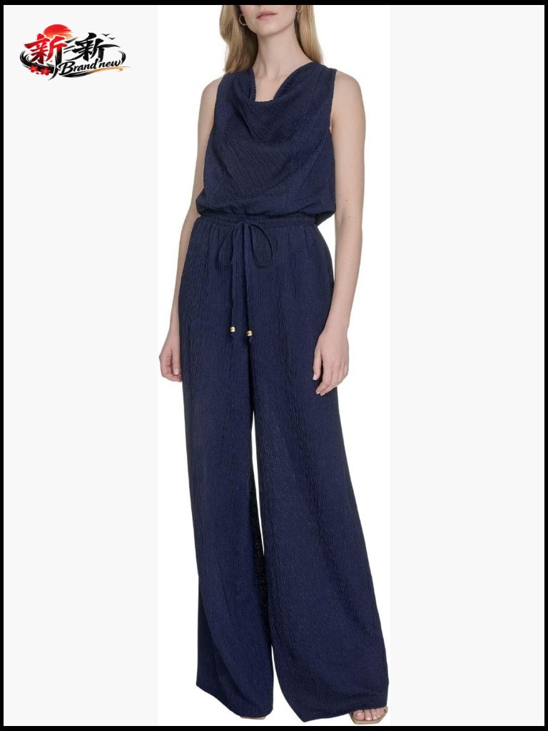 Sleeveless Cowl Neck Maxi Dress With Zipper Closure